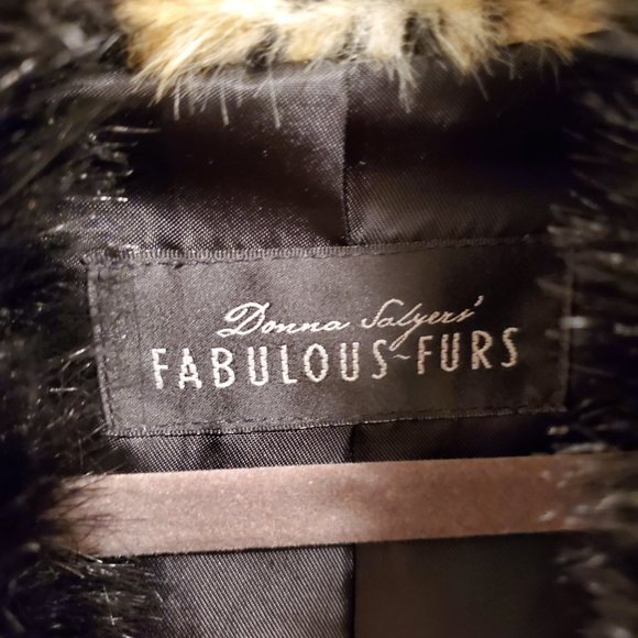 Donna Salyers Fabulous Furs Faux Fur Animal Print Jacket Size Medium - Picture 9 of 9